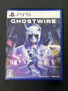 美品 送料無料 ゴーストワイヤートウキョウ GHOSTWIRE TOKYO通常版 PS5ソフト 