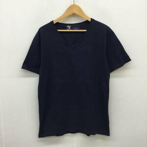 FAT L エフエイティー Tシャツ 半袖 無地VネックTee T Shirt 紺 / ネイビー / 10059298