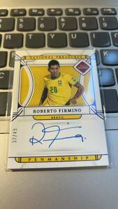 024: Roberto Firmino PANINI 2022 National on card AUTO 直筆サインカード 49枚限定