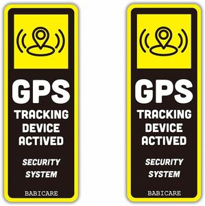 【BABICARE】GPS TRACKING GPS追跡 ステッカー シール 2枚 耐熱/耐水/耐光/UVカット/日本品質 PET