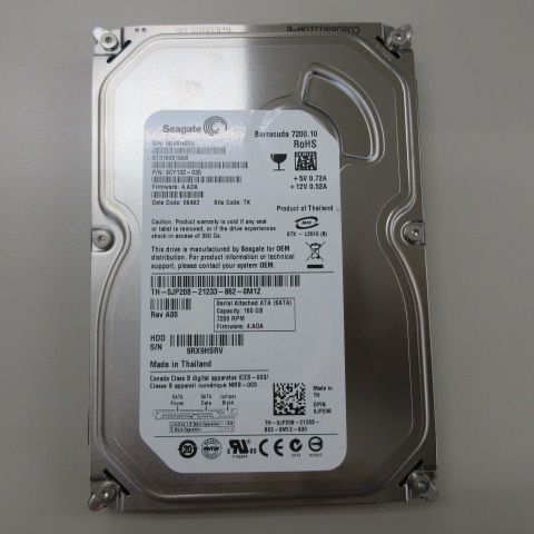 Seagate Barracuda 7200.10 RoHS SERIAL ATA 160GB HDD S/N 9RX9HSRV