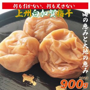 海の恵みと大地の恵み、天日塩使用の地下室手作り無添加完熟白加賀梅干し900g