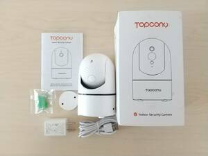 [ one jpy start ]Topcony [ new model automatic . tail *360° all direction monitoring ] security camera for interior pet absence number camera [1 jpy ] HOS01_1068