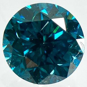 ●天然ブルーダイヤモンド1.011ct●j 約6.0×6.0mm ルース 裸石 blue diamond 宝石 ジュエリー jewelry DE5/EB1 テED5