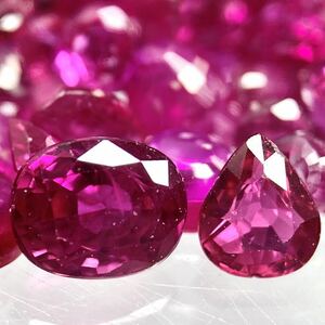 ●天然ルビーおまとめ50ct●j 裸石 宝石 ruby コランダム 紅玉 jewelry corundum ジュエリー ①