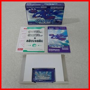 ☆動作保証品 GBA ゲームボーイアドバンス ポケットモンスター サファイア ポケモン Pokemon 任天堂 Nintendo 箱説付【PP