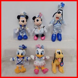 *Disney soft toy badge time *tu* car in Mickey / minnie / Goofy etc. 6 point set Tokyo Disney si-20 anniversary TDS...[10