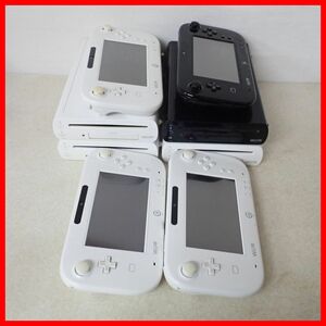 WiiU body 32GB/8GB white / black 4 pcs + game pad white / black 4 piece together set nintendo Nintendo Junk [20