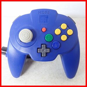 動作品 N64 ニンテンドウ64 ホリパッドミニ64 HORIPAD MINI64 ブルー【10