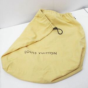 ルイヴィトン LOUIS VUITTON バッグ保存袋 収納袋 ロゴ イエローベージュ 布 メンズ レディース