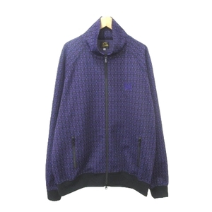  Needles игла z прекрасный товар 21SS спортивная куртка поли - блузон вышивка общий рисунок Logo Zip выше тонкий L размер фиолетовый лиловый мужской 