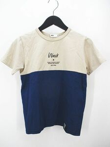  Wask WASK короткий рукав футболка 140 темно-синий серия темно-синий bai цвет принт Kids ребенок одежда 
