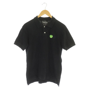  Comme des Garcons COMME des GARCONS AD2019 Beatles THE BEATLES polo-shirt short sleeves deer. . badge L black black /MY #GY08 men's 