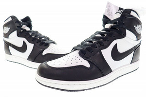 未使用品 ナイキ NIKE AIR JORDAN 1 HI 85 BLACK WHITE 2023 28cm BQ4422-001 エア ジョーダン I ハイ ブラック ホワイト 黒 白 240604