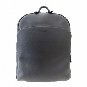  beautiful goods joru geo Armani leather backpack rucksack Day Pack bag bag bag Logo type pushed . black black /^M27/ men's /!5
