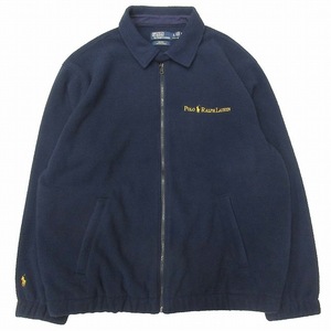 未使用品 22AW ポロ バイ ラルフローレン × ビームス Polo by Ralph Lauren 別注 Navy and Gold Logo FLEECE JACKET フリース ジャケット