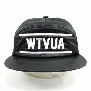 未使用品 ダブルタップス WTAPS 182HCDT-HT05 T-7 02 18AW CAP NYLON STAIN ナイロン スナップバック キャップ ブラック メンズ