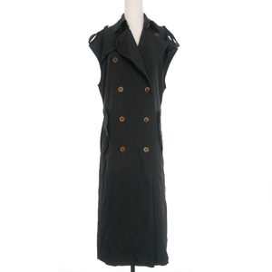  black Comme des Garcons BLACK COMME des GARCONS poly- .. sleeve less trench coat jacket S black black 1H-J020 lady's 