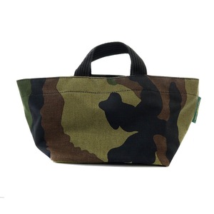  Herve Chapelier Herve Chapelier 901W tote bag boat type camouflage nylon khaki /AK25 lady's 