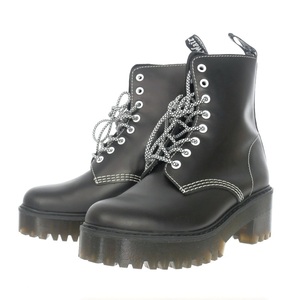 未使用品 ドクターマーチン DR.MARTENS SHRIVER HI CONTRAST STITCH CS 8ホールブーツ UK6 ブラック 黒 26916001 レディース