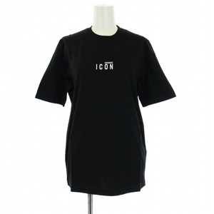 未使用品 ディースクエアード DSQUARED2 タグ付き Icon Mini Logo T-Shirt Renny Fit Icon ミニロゴ Tシャツ カットソー 半袖 S80GC0009 /K