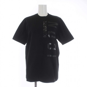 未使用品 ディースクエアード DSQUARED2 タグ付き Icon Renny Tee Tシャツ カットソー 半袖 ロゴ S80GC0037 /KH 黒 ブラック S ■GY29 レデ