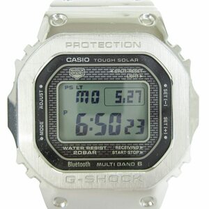 カシオジーショック CASIO G-SHOCK フルメタル 腕時計 デジタル タフソーラー 電波 GMW-B5000D-1JF シルバーカラー 收藏 ■SM3 メンズ