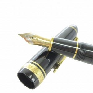 プラチナ PLATINUM プレジデント PRESIDENT 万年筆 筆記具 ペン先 18K 750 EF ゴールドカラー ブラック 黒 文房具 ジャンク ■SM3 その他