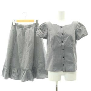  Tocca SUGAR блуза юбка выставить верх и низ короткий рукав квадратное шея flair колено длина серебристый жевательная резинка проверка 4 L чёрный черный белый 