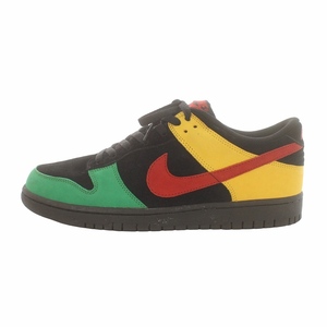 NIKE DUNK LOW CL JOURNEYS BLACK VARSITY RED-VARST MAIZE ダンク ロー ラスタ スニーカー US10.5 28.5cm マルチカラー 304714-063