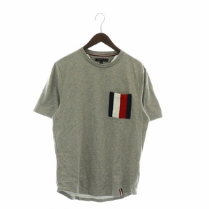 トミーヒルフィガー TOMMY HILFIGER Tシャツ カットソー 半袖 クルーネック M グレー /XZ ■GY18 メンズ