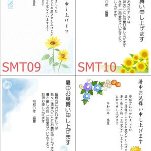 1枚○暑中見舞いはがき SMT09~12