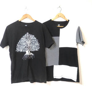 【送料無料】グラニフTシャツ２枚セット/Mサイズ　ロックツリー　ボーダー柄　Design Tshirts Store graniph