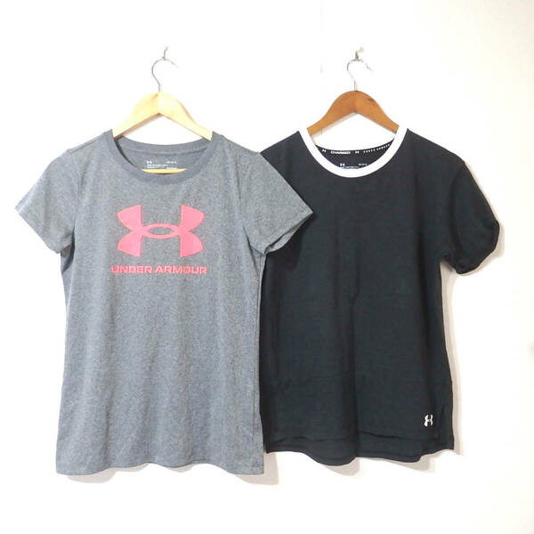 【送料無料】アンダーアーマーTシャツ２枚セット/LGサイズ　WOMEN’S　レディース　UNDER ARMOUR