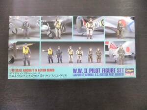 # not yet constructed # Hasegawa W.W.Ⅱ Pilot figure set Japan * Germany * America * England #