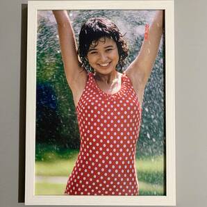 ■石川秀美■水着グラビア/A4額装品/貴重写真/ワンピース/ビキニ/アイドル/歌手/タレント/昭和レトロ G505