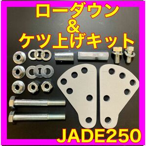 JADE250 ジェイド250ローダウン&ケツ上げキット車高調