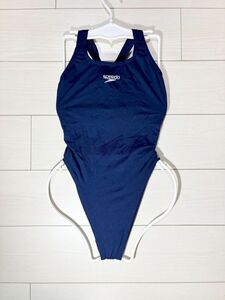 25 Speed woman .. swimsuit GB32(M degree )* Endurance * navy simple design * open back high leg 