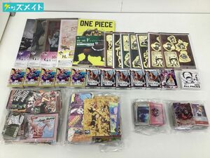 【現状】ワンピース 紙類 グッズ まとめ売り ポストカード クリアファイル コースター 他 / ONE PIECE