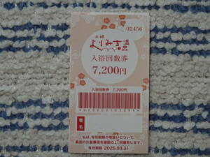 よりみち温泉　　岐阜県土岐市（土岐アウトレット付近）入浴回数券　１０枚綴り　未使用