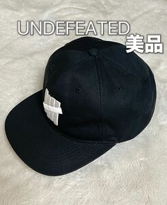 アンディフィーテッド UNDEFEATED キャップ 黒 ブラック 帽子　美品