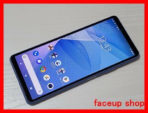 　★【41330WM】 美品 au SOG04 SONY Xperia 10 III ブルー 1円 ! 1スタ !