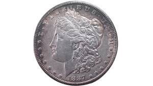 1887-S アメリカ合衆国 1ドル銀貨 モルガン ダラー US one Dollar Silver.900 アメリカ コインコレクション品