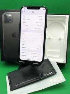 ★本体美品 iPhone 11 Pro 64GB SIMフリー 最大容量100% 格安SIM可 SoftBank ○ MWC22 J/A スペースグレー 中古 新古品 BP2135 1