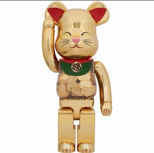 BE@RBRICK 招き猫 小判 開運 金メッキ 1000％　ベアブリック 