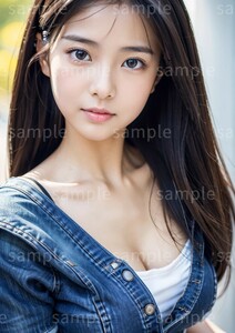 AI美女 AIイラスト A4ポスター 光沢ゴールド写真用紙使用 高画質 AIアート AIグラビア かわいい 女の子 美人 美少女 セクシー (71000)