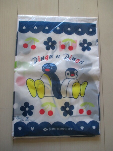 即決 送料無料★未開封 住友生命 SUMITOMO LIFE 非売品 ノベルティ★ピングー Pingu ミニバスタオル 綿100%
