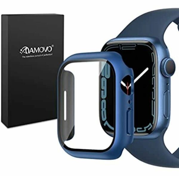 【未使用未開封】amovo Apple Watch41mmケース　藍色　Blue アップルウォッチ カバー