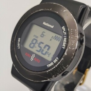1円 稼働品 ジャンク National ナショナル 腕時計 振動式 アラーム TG478