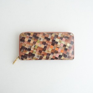  Tsumori Chisato TSUMORI CHISATO * long wallet * Brown black mesh long wallet small articles (ac88-2405-73)[30F42]